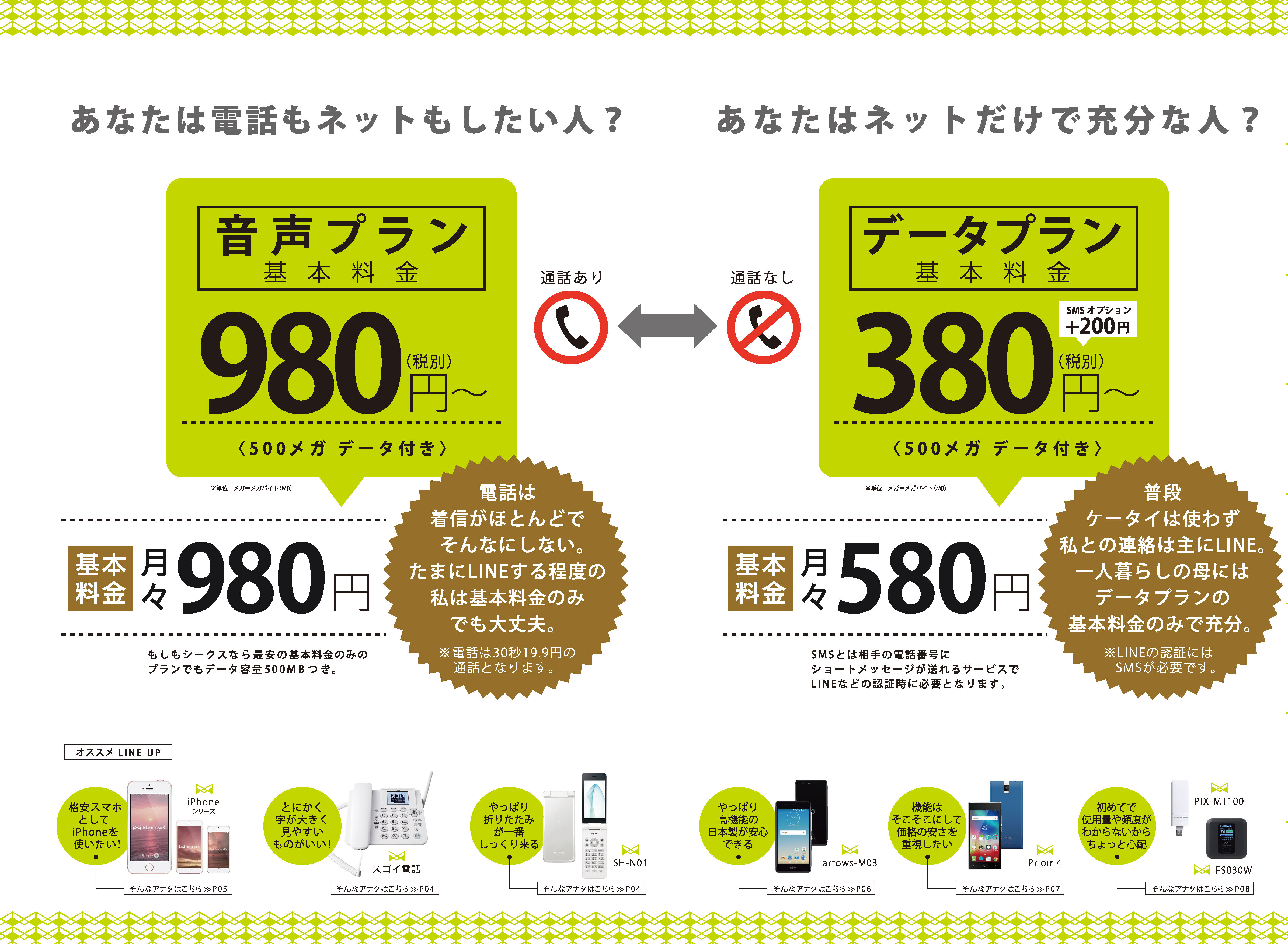 京都の格安携帯、エックスモバイルの新プラン1